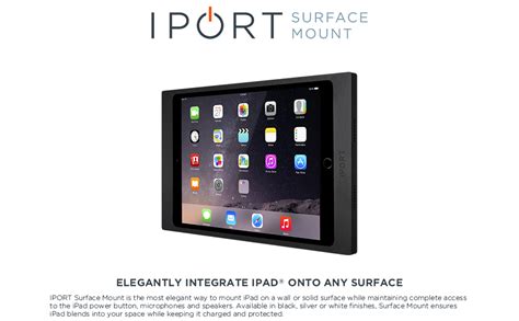 Iport Surface Mount System For Ipad Mini 4 5th Gen White