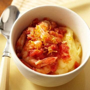 People with diabetes are advised them to boil. Tomatoey Shrimp and Polenta | 30 minute meals healthy, 30 minute meals, Diabetic recipes for dinner