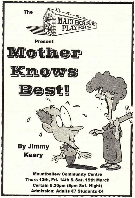 Programmes Jimmy Keary Playwright