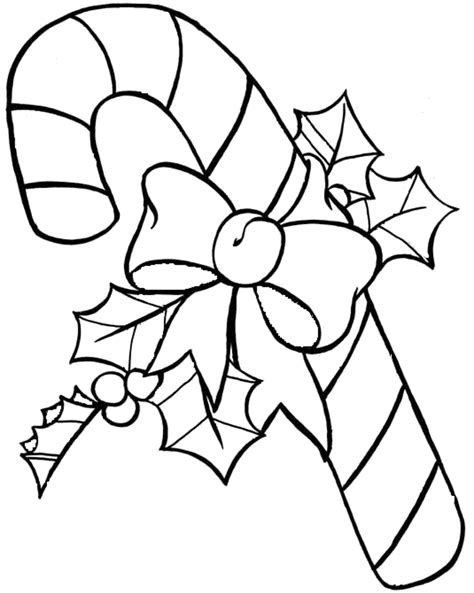 Christmas Candy Canes Coloring Pages Learny Kids