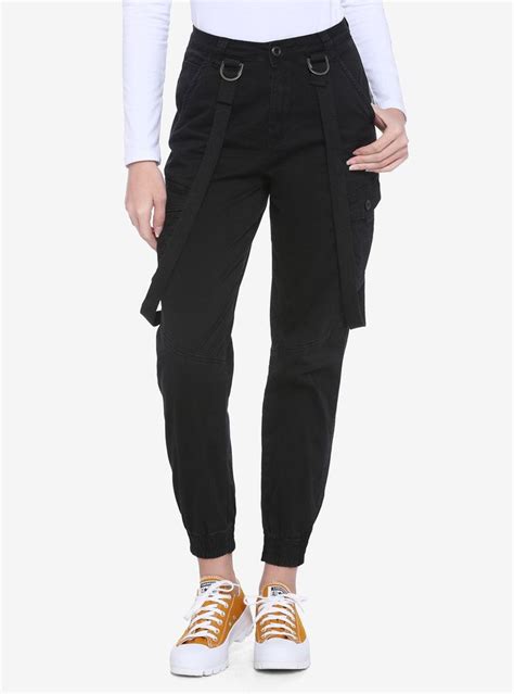 Hot Topic Black Suspender Cargo Pants Mall Of America®