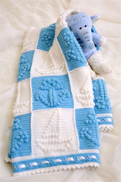 Pin By Mihriban Alay Öztaş On Battaniye Baby Boy Crochet Blanket