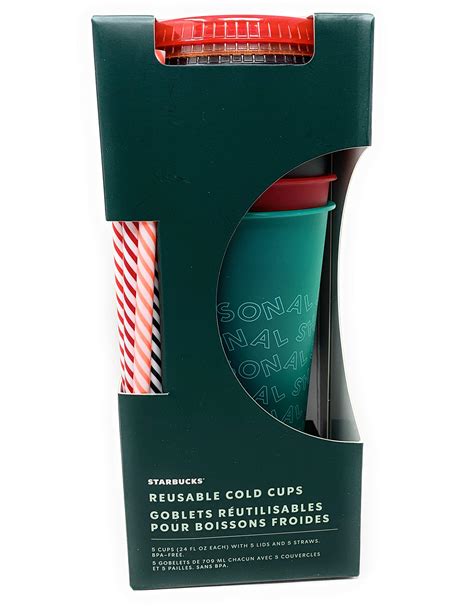 Buy Limited Edition Holiday 2019 Starbucks Reusable Cold Cups With Lids