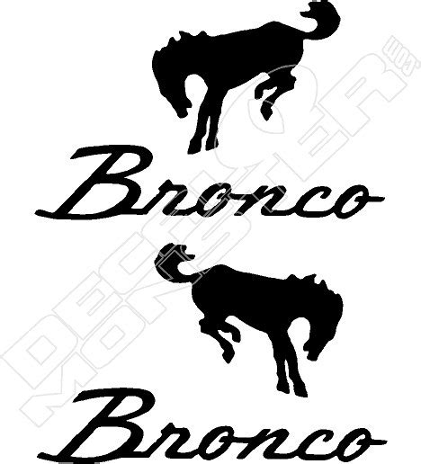 Ford Bronco Logo Vintage Decal Sticker