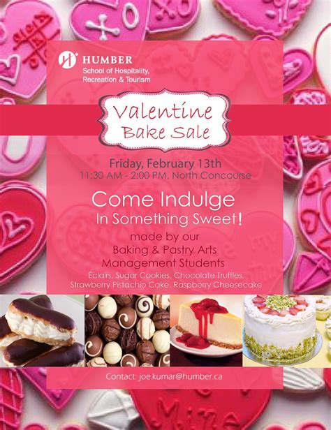 Valentine Bake Sale Humber Communiqué