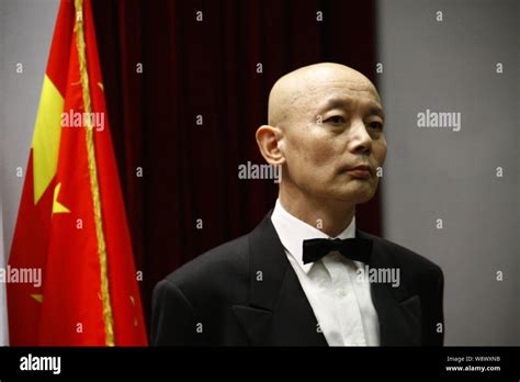 Chinese Actor Ge You Poses Before Being Awarded Chevalier Dans Lordre