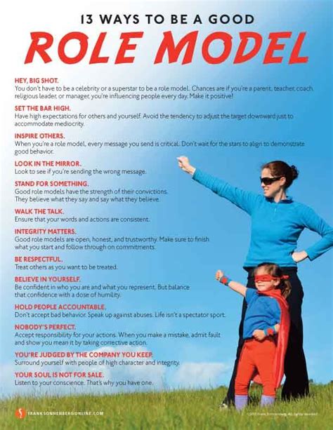 13 Ways To Be A Good Role Model Values To Live By