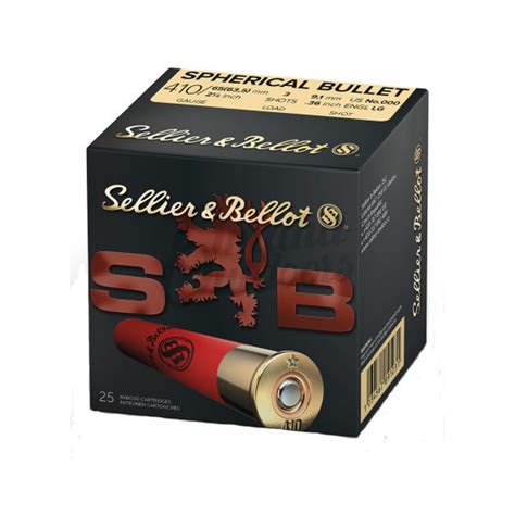 sellier and bellot ammo 410 bore 2 1 2 inch 000 buckshot 25 round box omaha outdoors