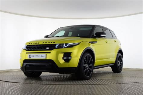 Used Land Rover Range Rover Evoque Sd4 Special Edition 5 Door Yellow