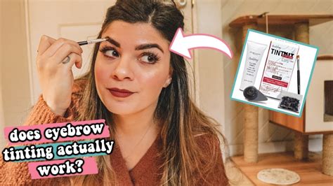 How To Tint Your Eyebrows At Home Naturally Youtube