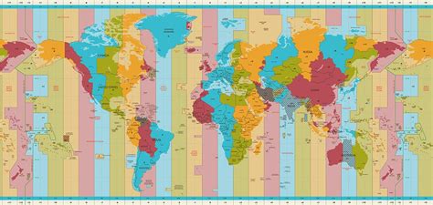Time Zone Map Western Hemisphere Map