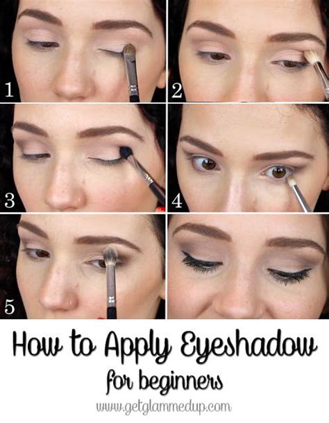 Taking a separate brush for the highlighter, the best thing to do is look where you have placed the bronzer, and aim to highlight the area of face. How to Apply Eyeshadow for Beginners step-by-step natural ...