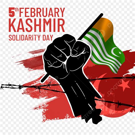Kashmir Solidarity Day Png Image Kashmir Solidarity Day Holding A Flag