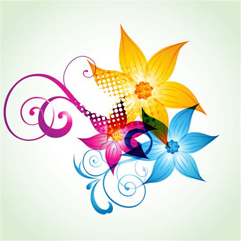 Colorful Flower Artwork 219735 Vector Art At Vecteezy