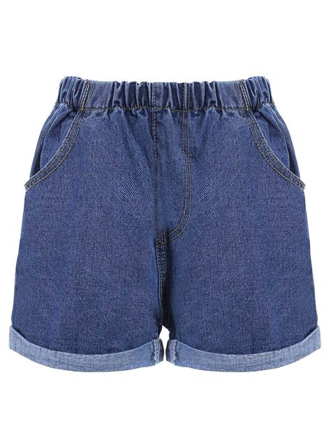 17 OFF 2021 Chic Elastic Waist Pocket Design Hemming Women S Shorts