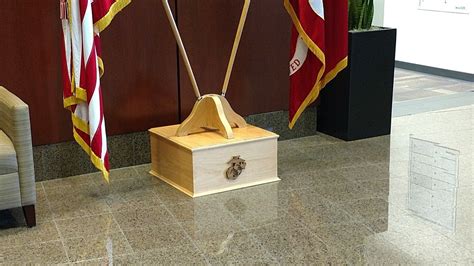 Custom Flag Stand Donated To Work Displayed In The Lobby Custom