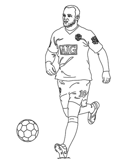 wayne rooney coloring pages