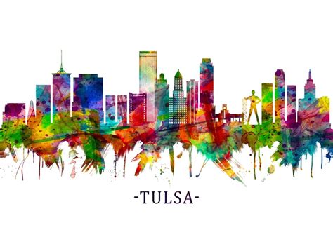 Tulsa Oklahoma Skyline An Art Print By Towseef Dar Inprnt
