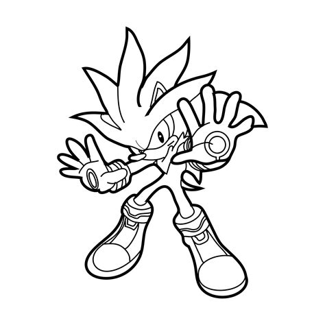 Desenho De Super Sonic Para Colorir Tudodesenhos