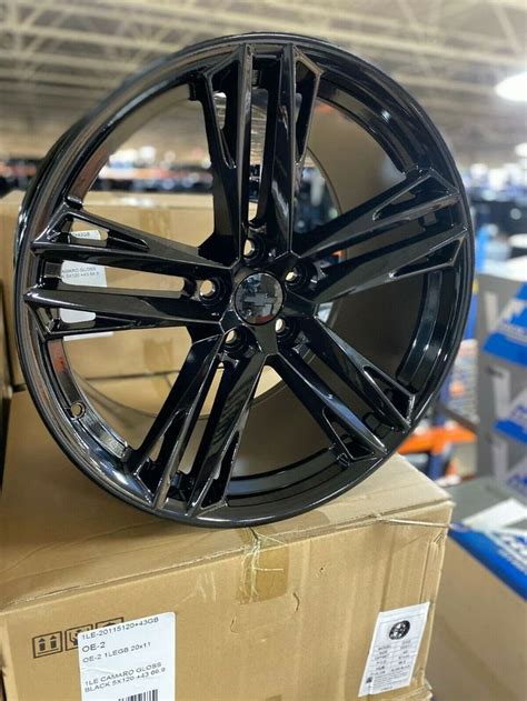 4 New 20 Zl1 Camaro Replica Wheels Oe 20x10 20x11 Gloss Black