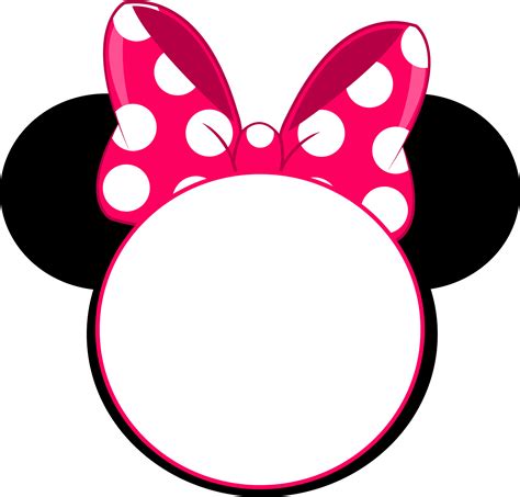 Download Hd Free Head Invitation Template Minnie Mouse Head Png