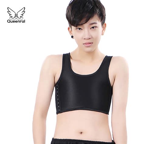 Lesbian Chest Binder Breathable Tombabe Bandage Underwear Tank Tops Trans Solid Color Bustier