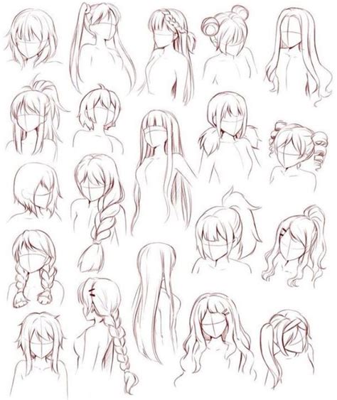 Como Dibujar Anime Cabello Con Imágenes Peinados Dibujos Dibujos