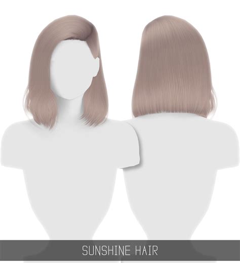 Simpliciaty — Sunshine Hair 36 Swatches Hq Mod Compatible
