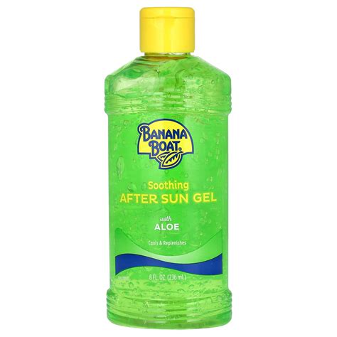 banana boat soothing after sun gel with aloe 8 fl oz 236 ml