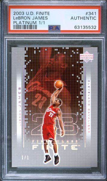 basketball cards 2003 upper deck finite psa cardfacts®