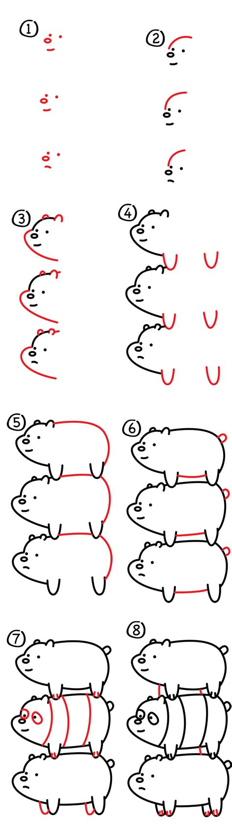 We bare bears contest entry by mudkipman11. How To Draw We Bare Bears Bearstack - Art For Kids Hub