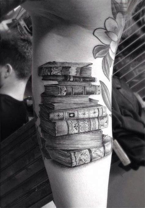 3d Realistic Detailed Big Antic Books Tattoo On Arm Bookish Tattoos