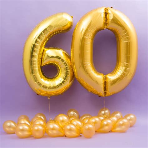 Happy 60th Birthday Balloons By Bubblegum Balloons