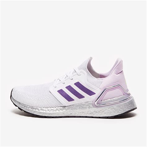 Adidas Womens Ultraboost 20 Ftwr Whitetech Purplepurple Tint