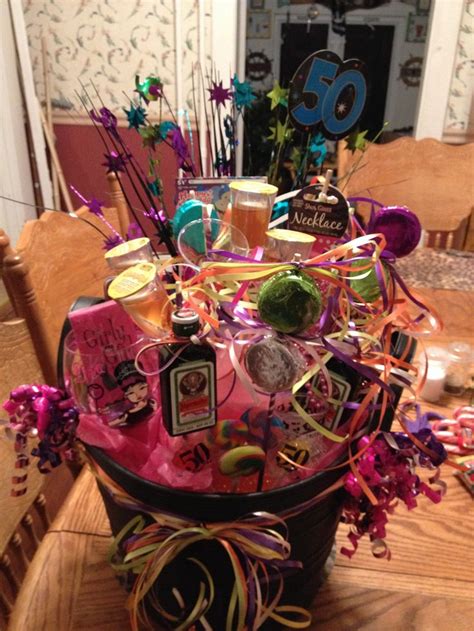 Birthday gifts for her homemade. 50th birthday basket | Birthday basket, 50th birthday ...