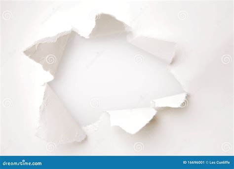 Hole In Paper Stock Image Image 16696001