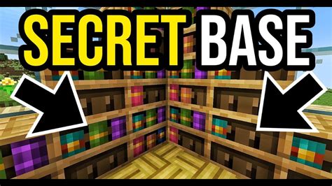 How To Use Chiseled Bookshelf And Make A Secret Base In Minecraft Youtube