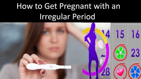 how to get pregnant with an irregular period youtube