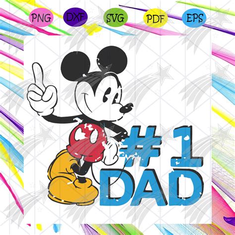 Mickey Mouse Fathers Day Svg Fathers Day Svg Mickey Svg Happy