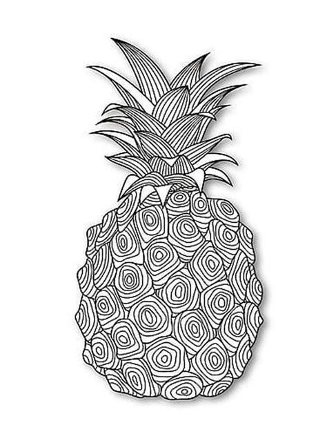 Check spelling or type a new query. Free Pineapple coloring pages for Adults. Printable to ...