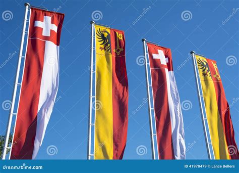 Swiss Banners Stock Image Image Of National Swiss European 41970479