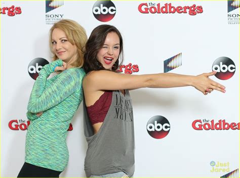 Hayley Orrantia Goes Roller Skating For Goldbergs Press Event Photo
