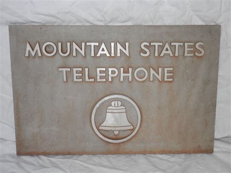 Mountain States Telephone Sign Ebay Mountain States Antique