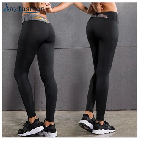 Anyfashion Sex High Waist Stretched Sportswear Pants Gym Clothes