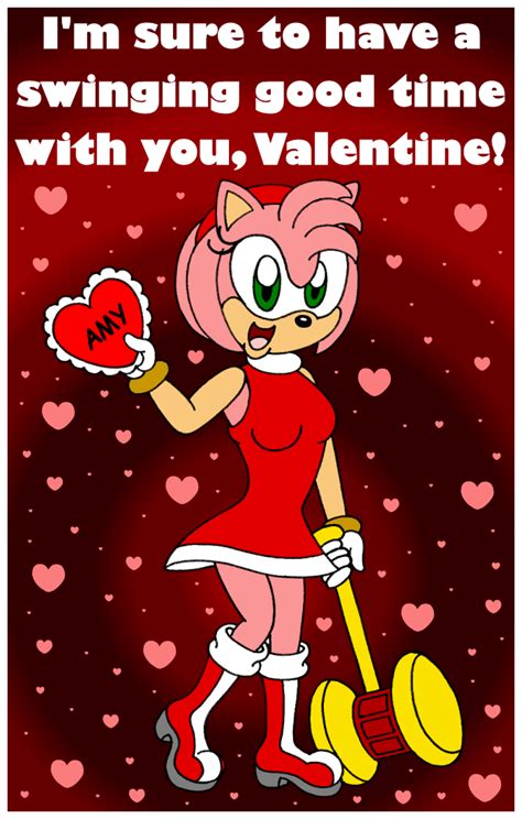 Sonic Girls Valentine Card Amy Rose By Coolcsd1986 On Deviantart