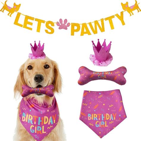 Idolpet Dog Birthday Bandana Large Dog Birthday Hat Happy