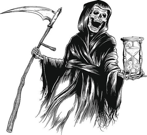 Grim Reaper Vector Cartoon
