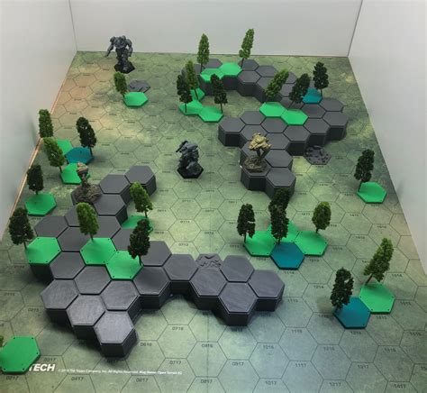 Hills For Grassland Open Terrain 2 Mapsheet 3d Printed Battletech