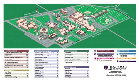 Lipscomb University Campus Map Map Vectorcampus Map