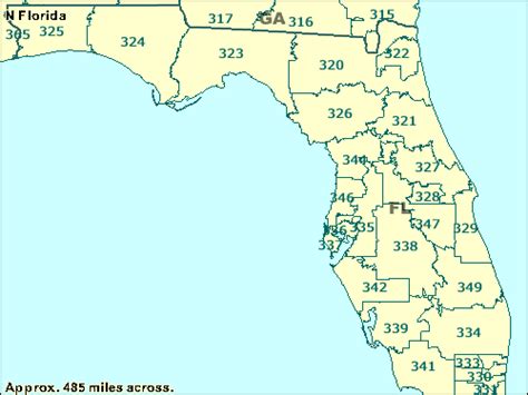 3 Digit Zip Code Map Of Florida Map